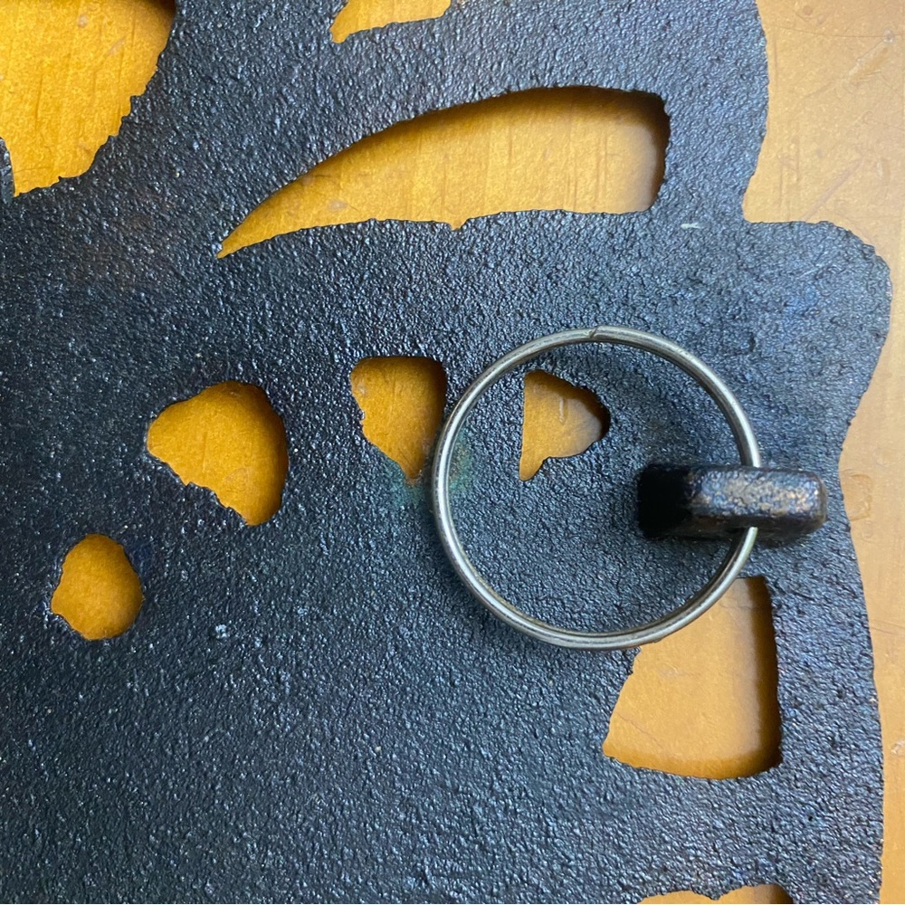 Cat Trivet Copper Clad Cast Iron Wall Hanging Garfield 7" Kitten Vintage 1996 - Picture 7 of 11